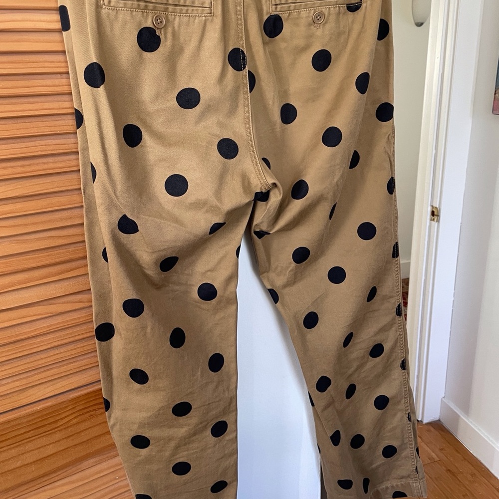 J.Crew polka dot khaki pants